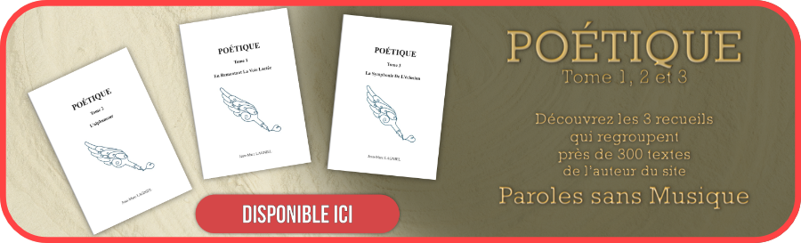 Poétique - Jean-Marc Lagniel
